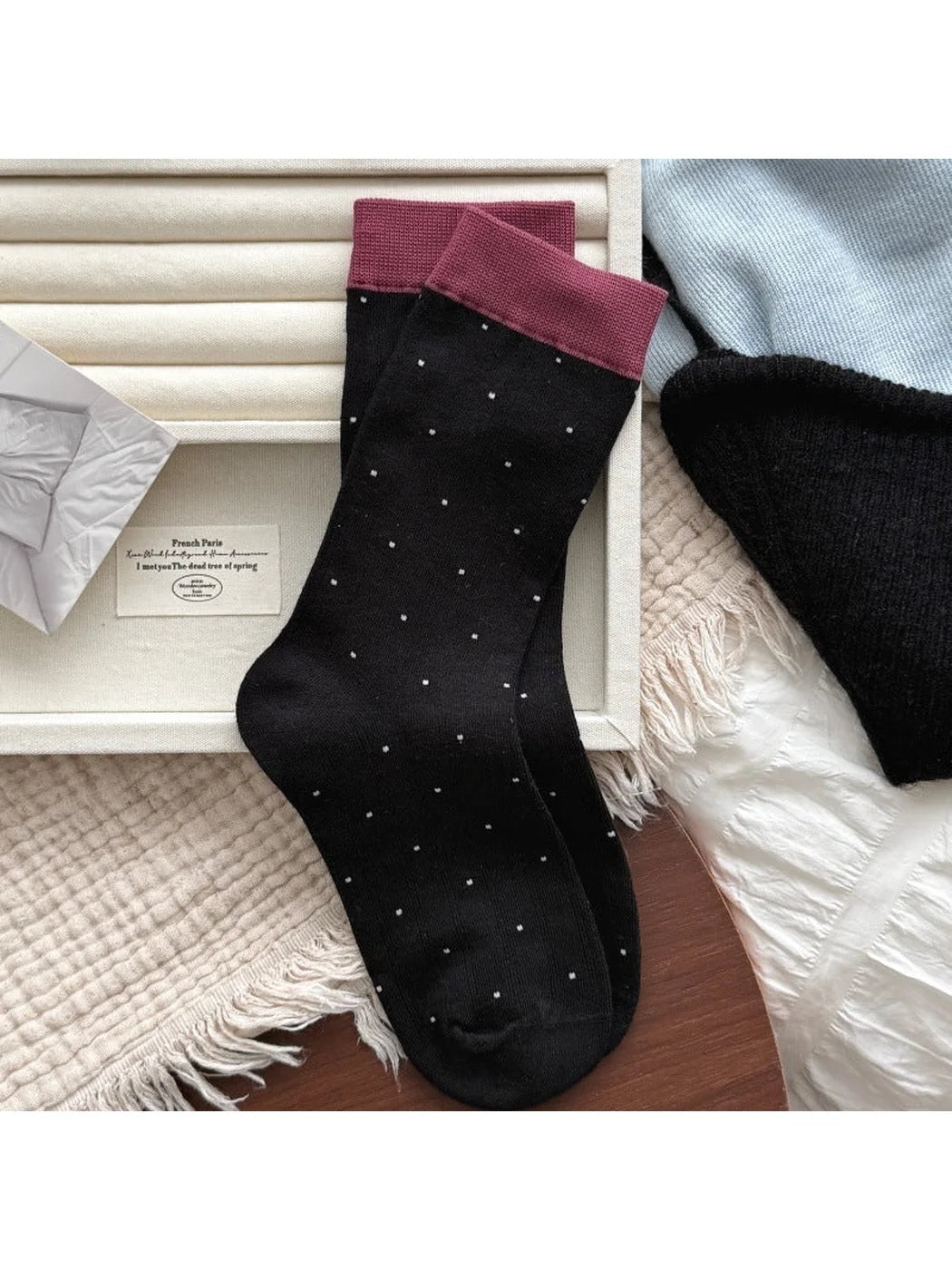 Rufia - Small Dot Crew Socks