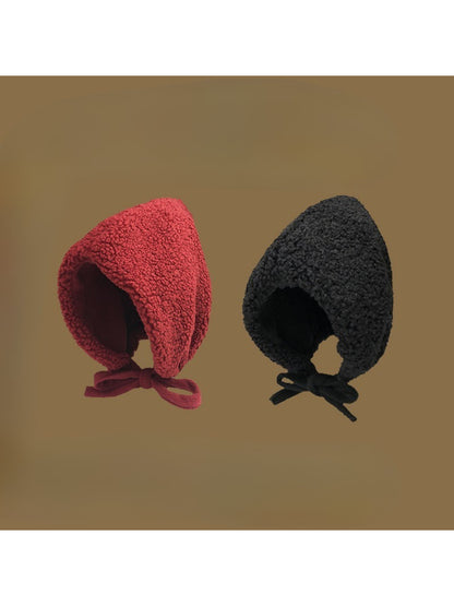 Haila - Fleece Tie-Up Winter Bonnet Hat