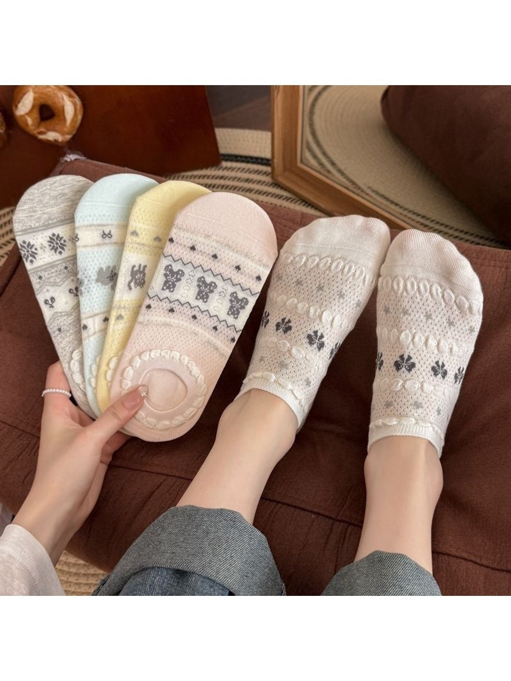Rufia - Sweet Pattern Low Ankle Socks