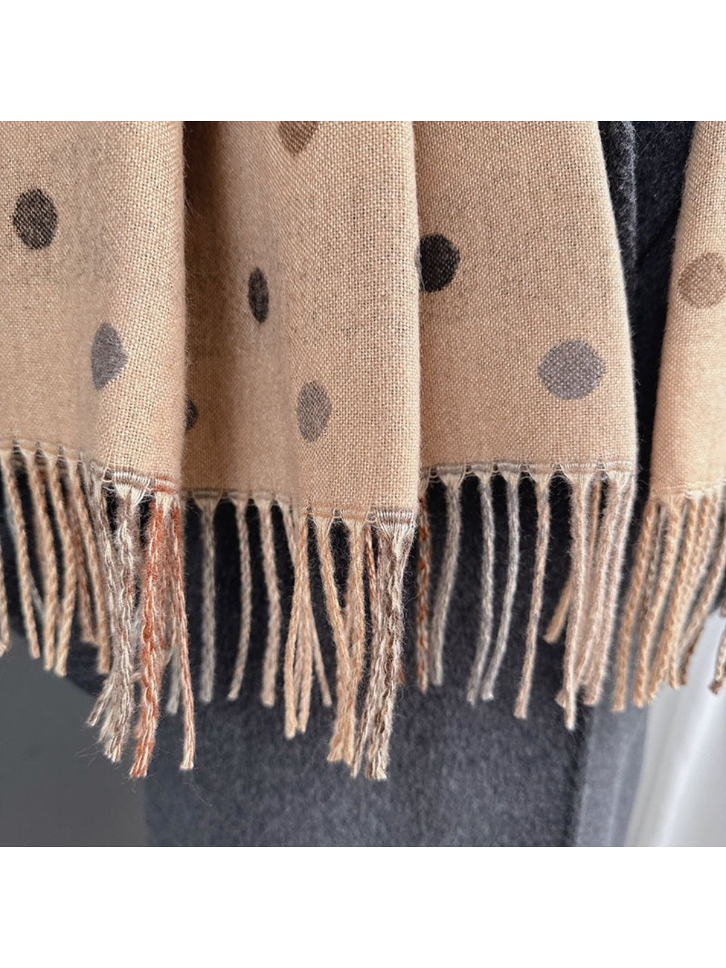Scarvii - Reversible Soft Check Polka Scarf