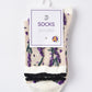 Rufia - Vintage Floral Relief Crew Socks