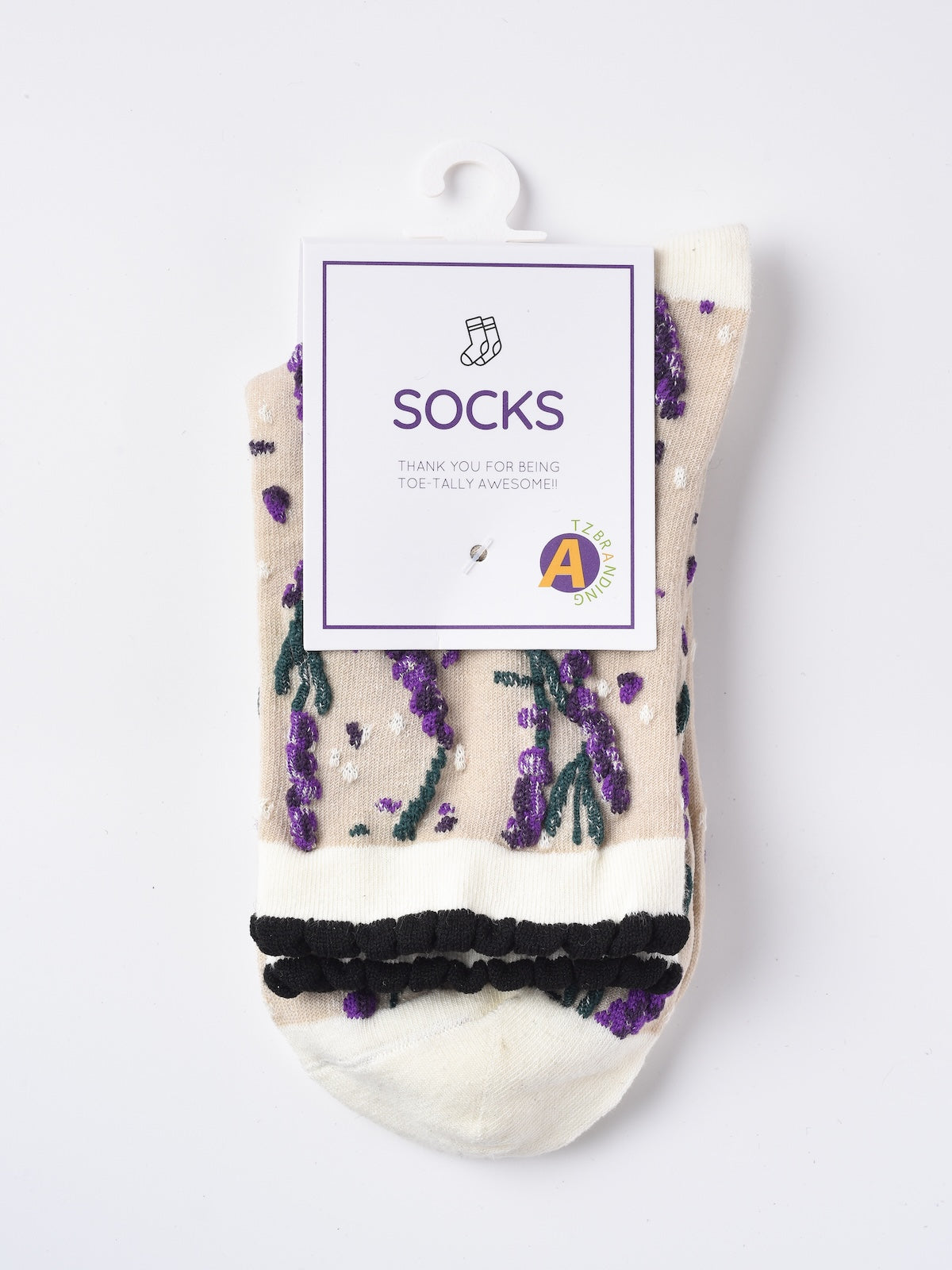 Rufia - Vintage Floral Relief Crew Socks