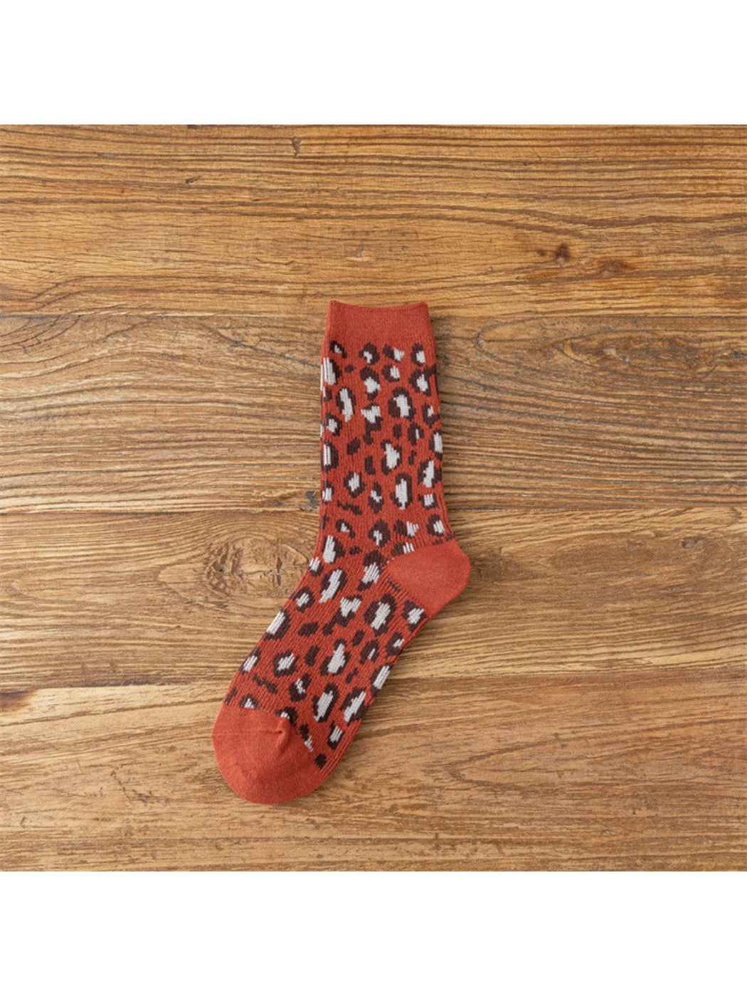 Rufia – Leopard Print Crew Socks