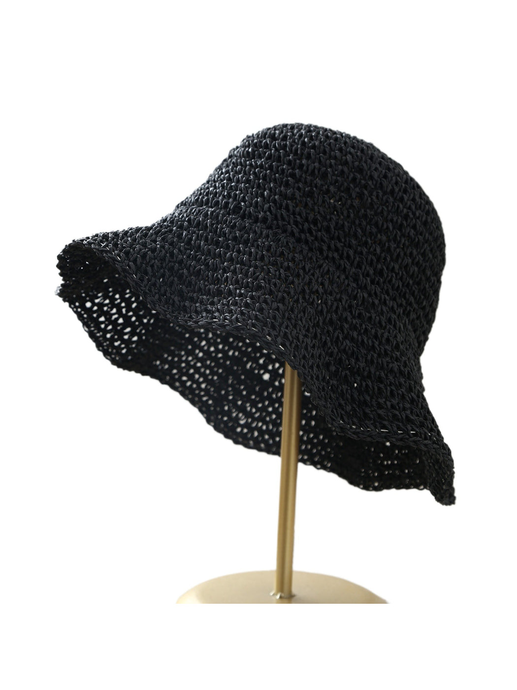 Close-up of Haila classic crochet bucket hat texture and stitching