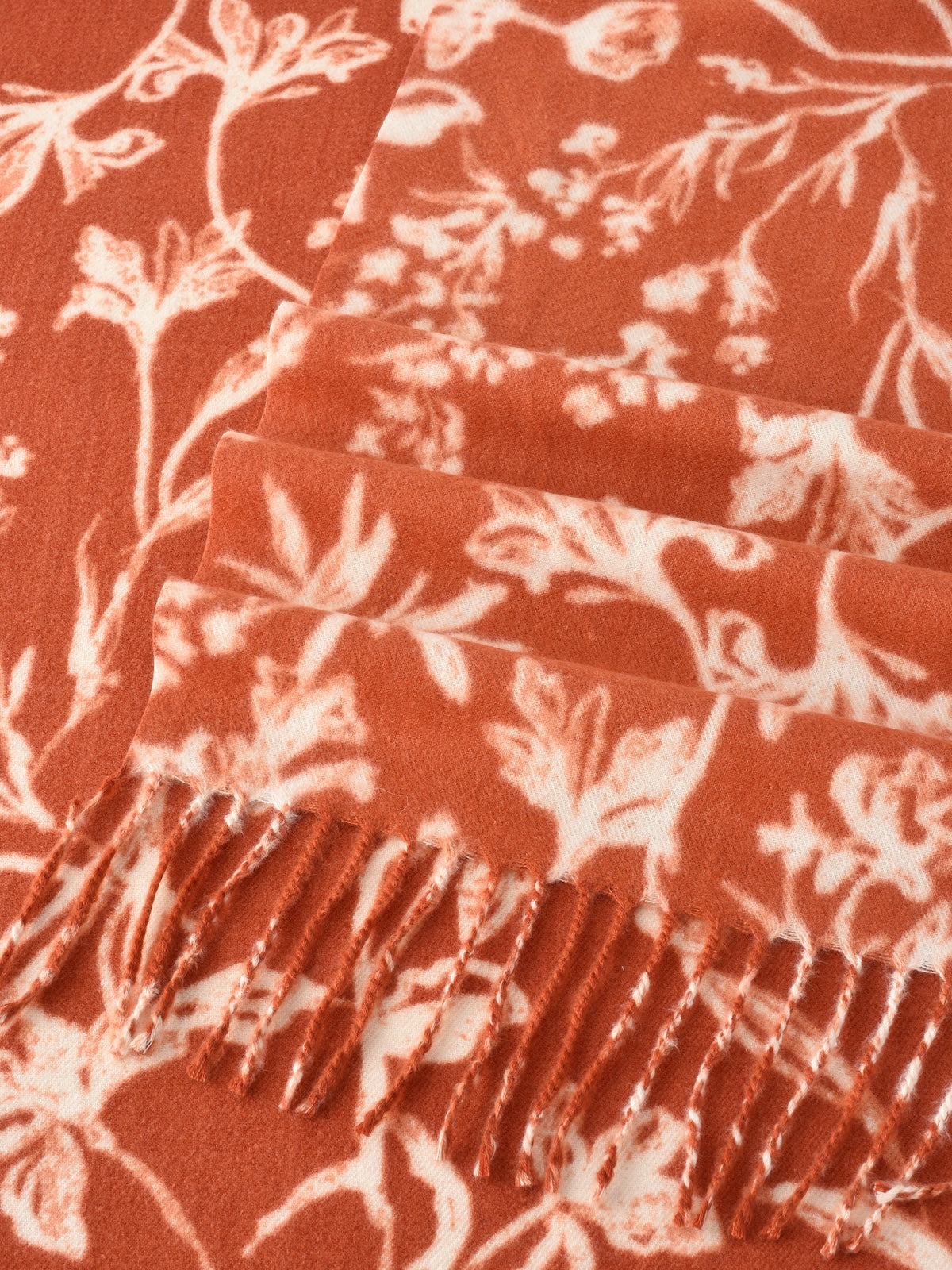 Scarvii - Floral Fringe Winter Scarf