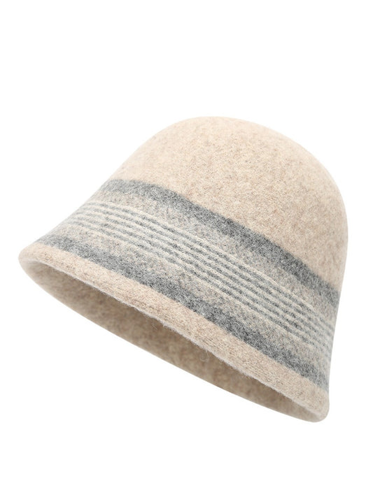 Haila – Color Block Stripe Bucket Hat