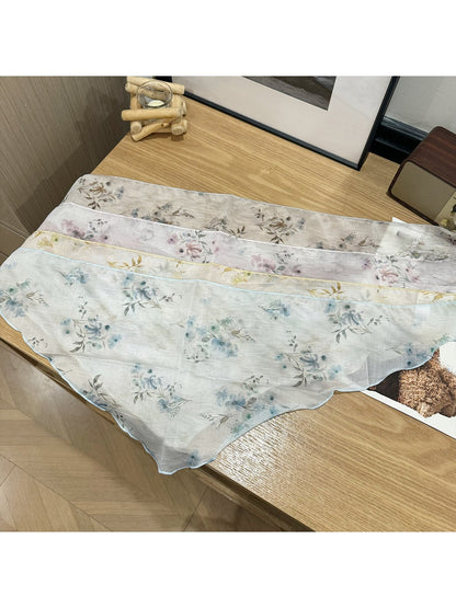Scarvii - Spring Floral Print Sweet Triangle Bandana