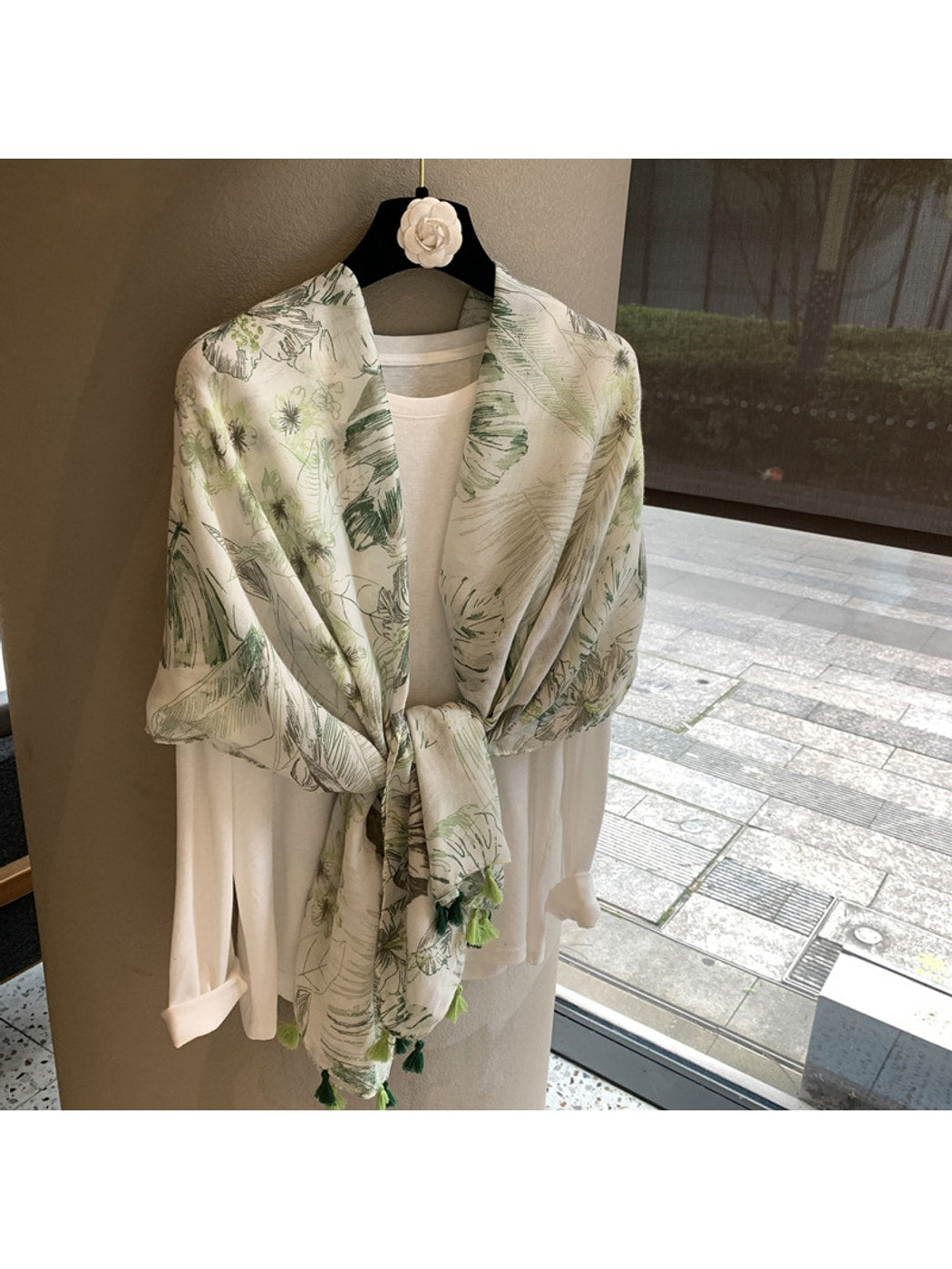 Scarvii - Minimal Botanical Shawl Scarf