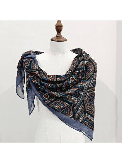 Scarvii Woven Diamond Grid Square Scarf