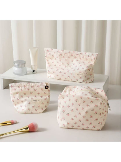 Cosbai - Sweet Floral Cosmetic Pouch Organizer Bag