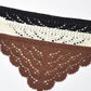 Scarvii - Crochet Lace Triangle Hair Scarf