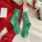Rufia - Christmas Cartoon Pattern Mid-Calf Socks