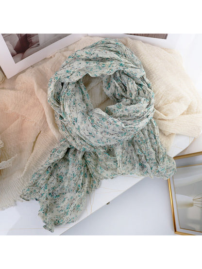 Scarvii - Ditsy Floral Crinkle Lightweight Scarf