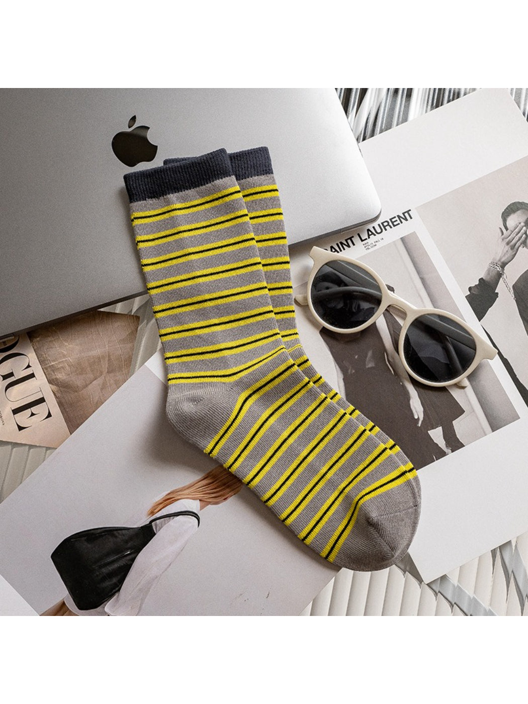 Rufia - Color Block Stripe Crew Socks product image 5