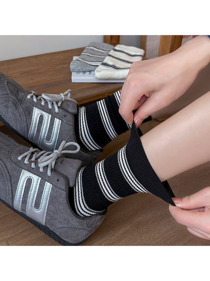 Rufia - Classic Stripe Ribbed Crew Socks product image 3