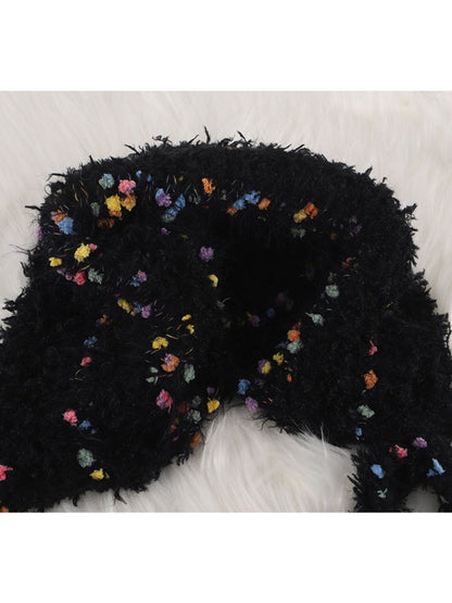 Haila - Colorful Bean Decoration Knitted Beanie with Braided Detail