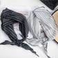 Scarvii - Striped Triangle Neck Scarf