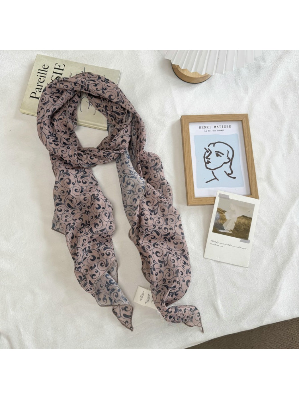 Scarvii - Vintage Print Long Scarf