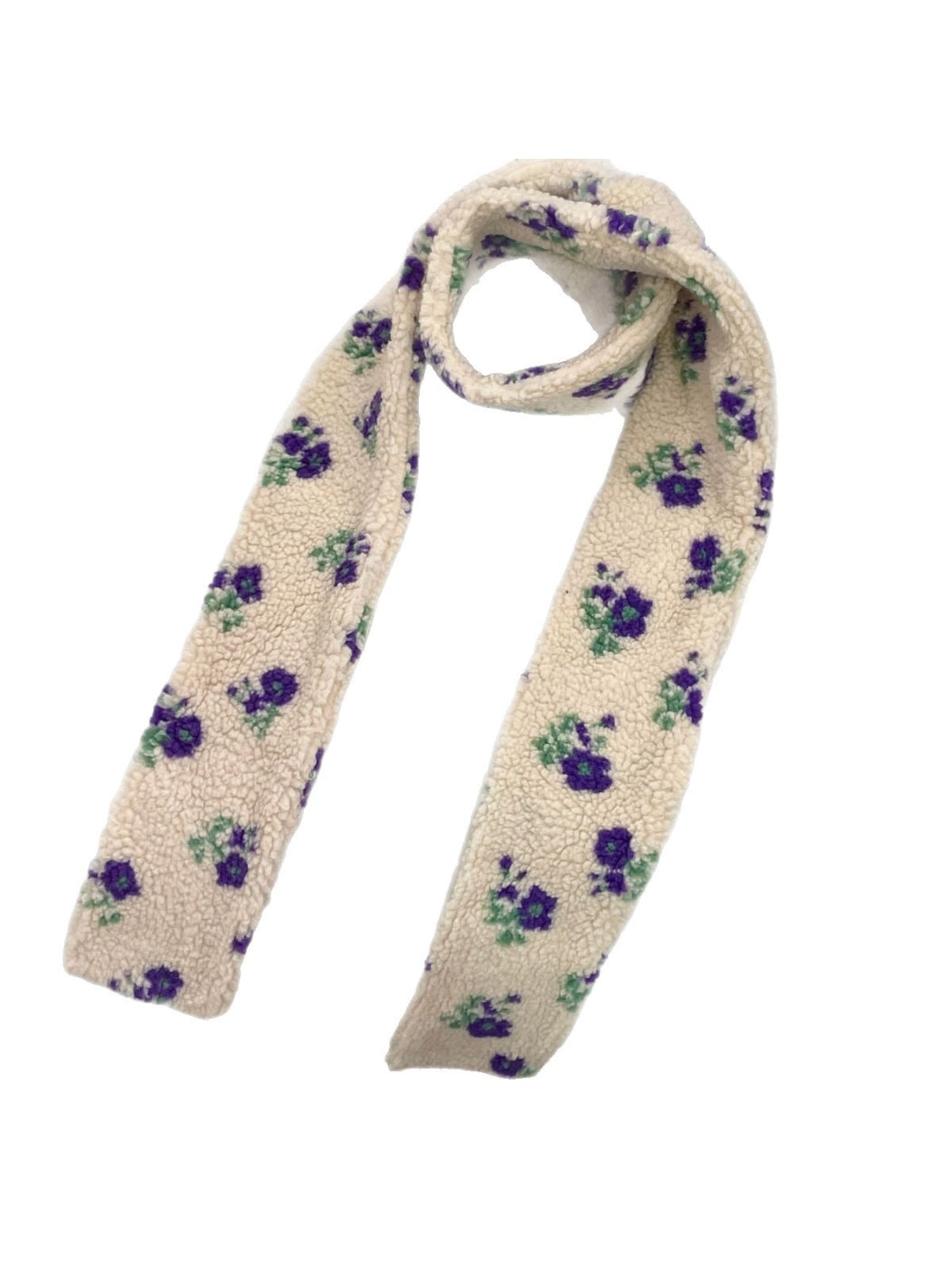 Scarvii - Floral Fleece Cozy Scarf