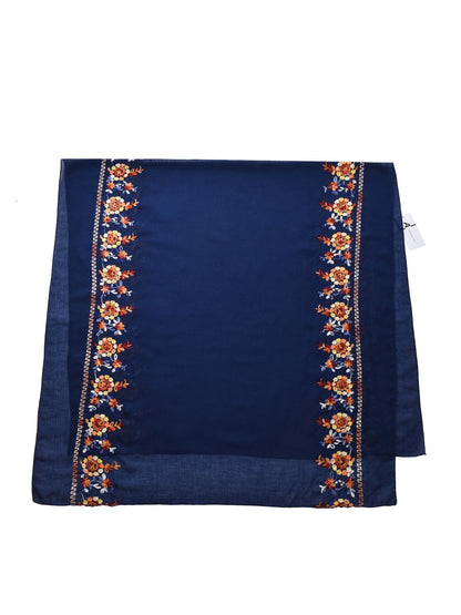 Scarvii - Boho Embroidered Floral Scarf - Soft & Charm