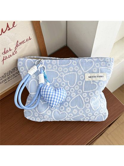 Cosbai Heart Embroidered Makeup Pouch product image