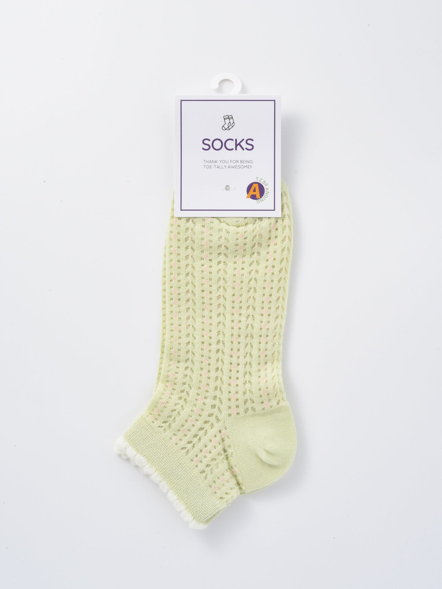 Rufia - Pastel Green & Pink Summer Ankle Socks