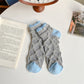 Rufia -  Ruffle Pearl Decorated Ankle Socks for Women, Summer - Friendly