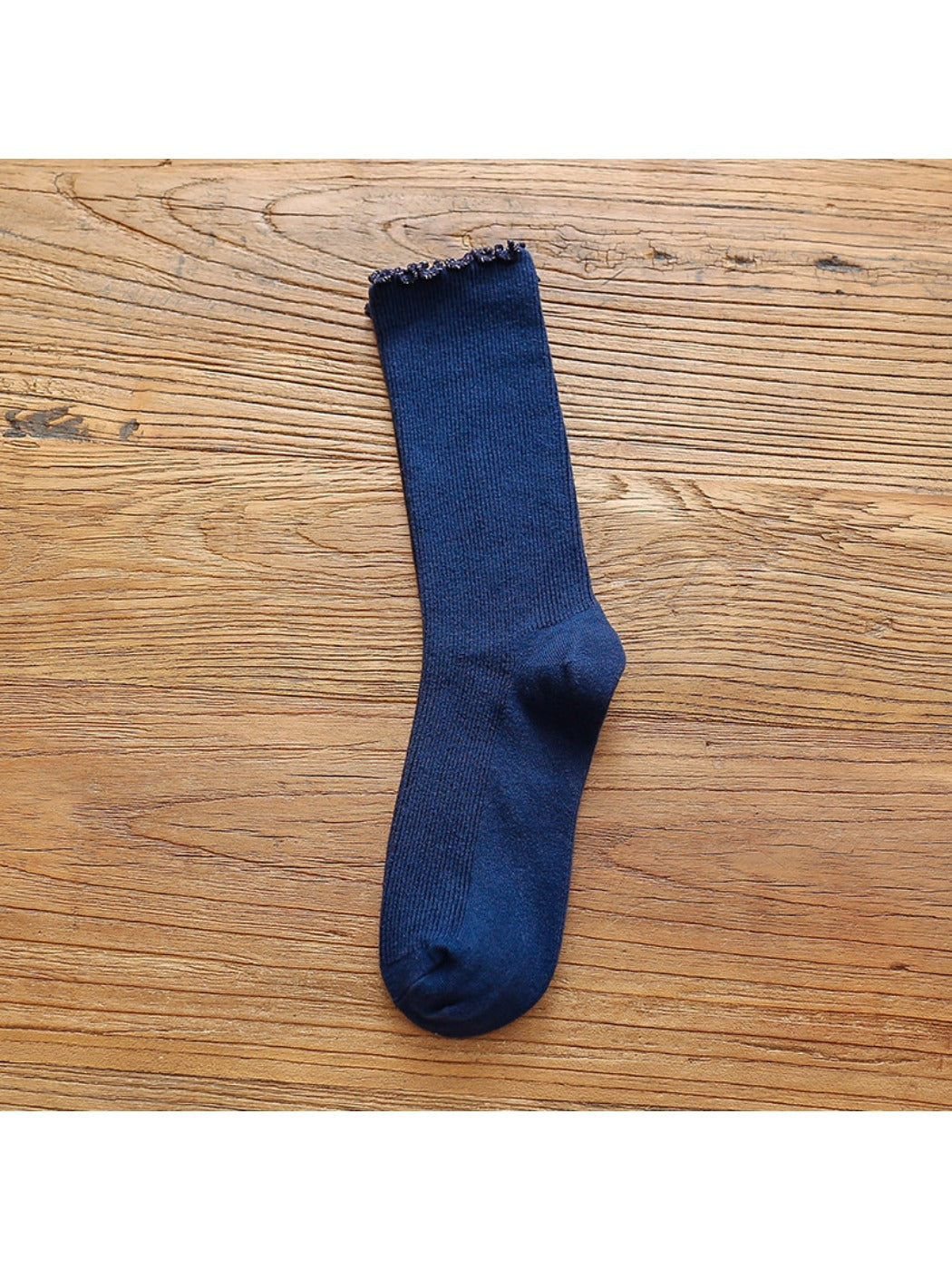 Rufia - Solid Color Mid-Calf Socks for Women