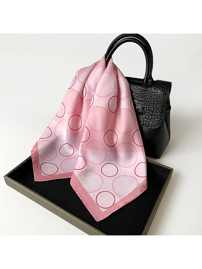 Scarvii - Minimal Circle Print Square Scarf