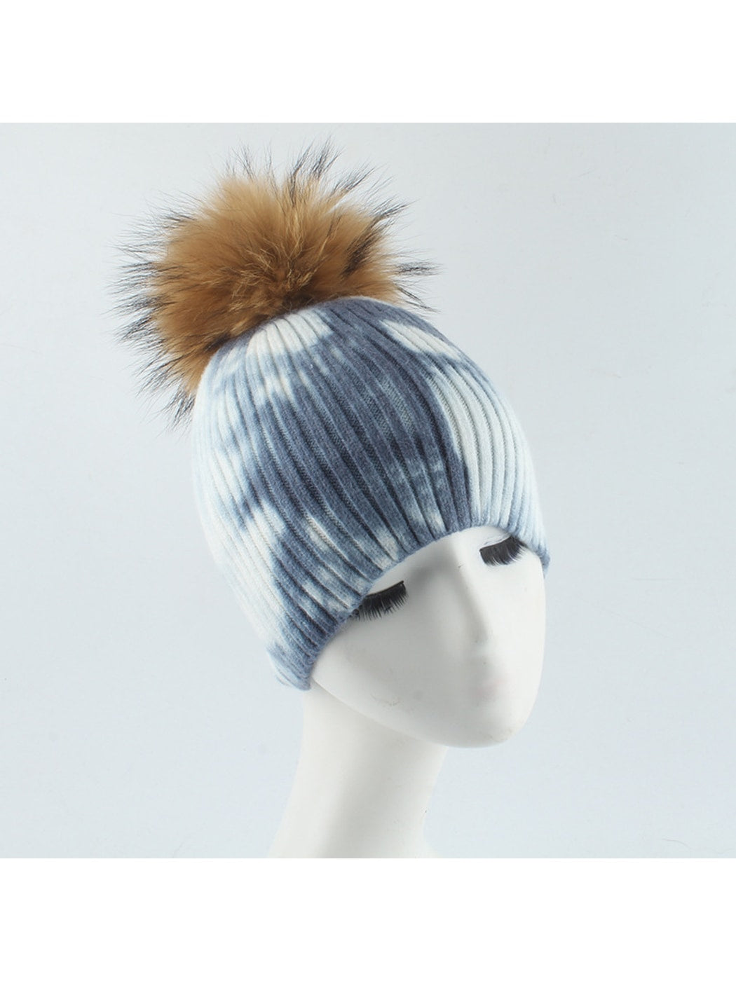 Haila - High Crown Striped Knit Beanie