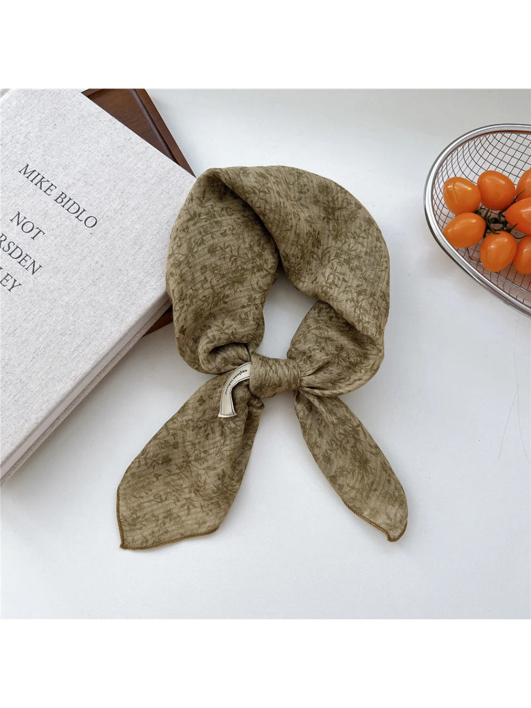 Scarvii - Vintage Print Square Scarf