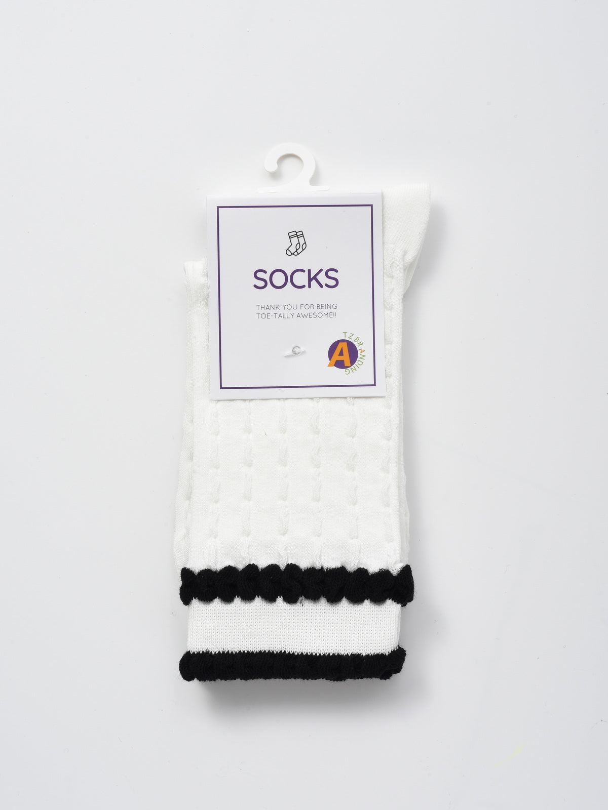 Rufia - Ruffle Trim Textured Knit Socks