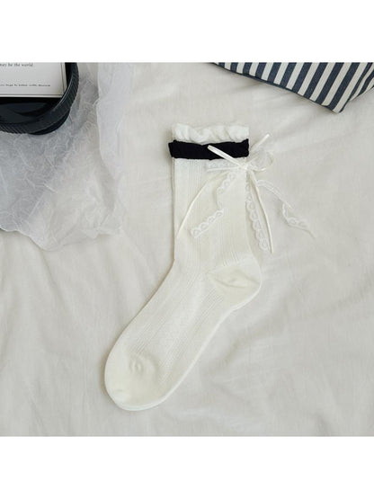 Rufia - Sweet Style Decorative Casual Crew Socks