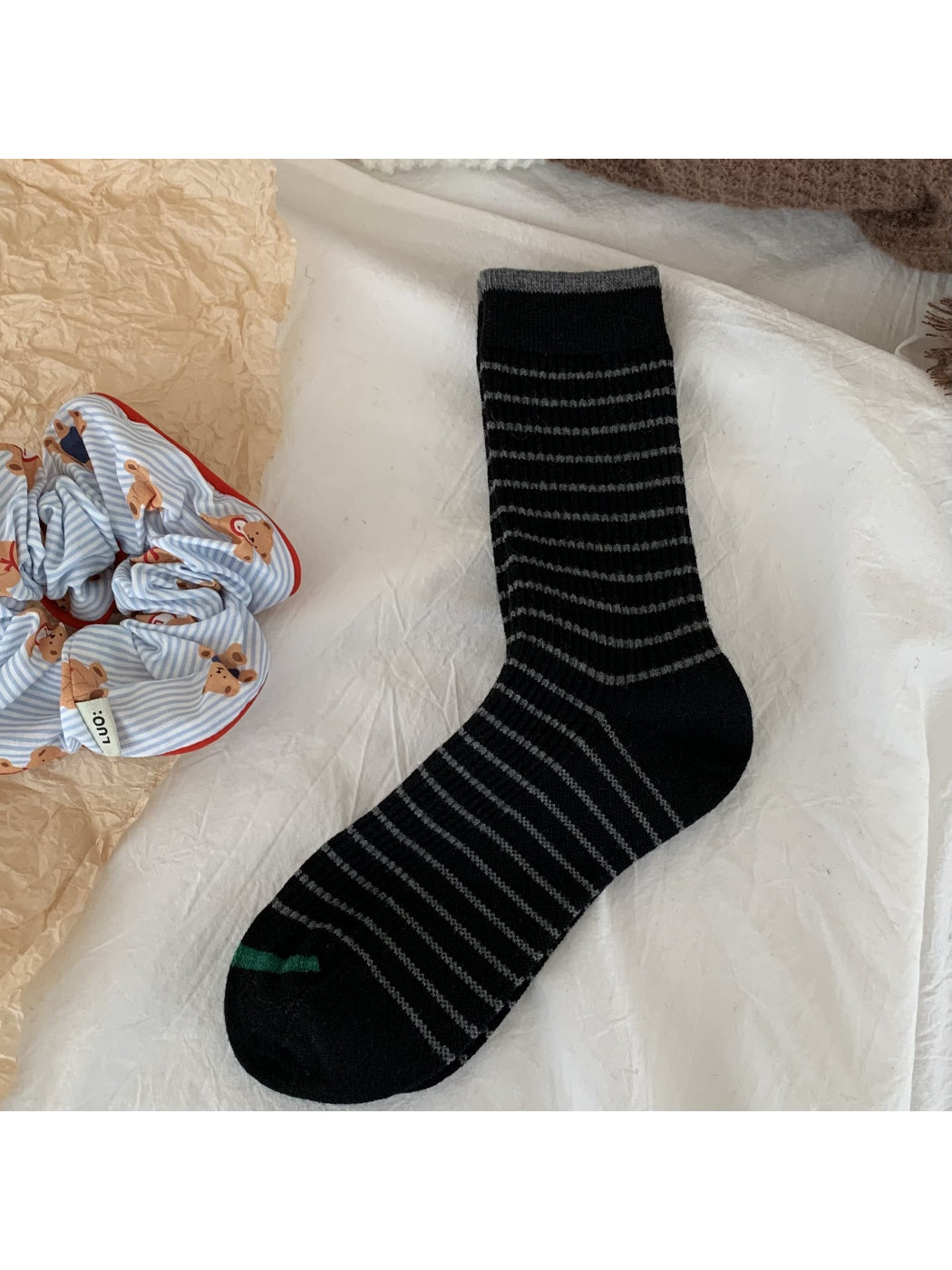 Rufia - Cozy Stripe Crew Socks product image 4