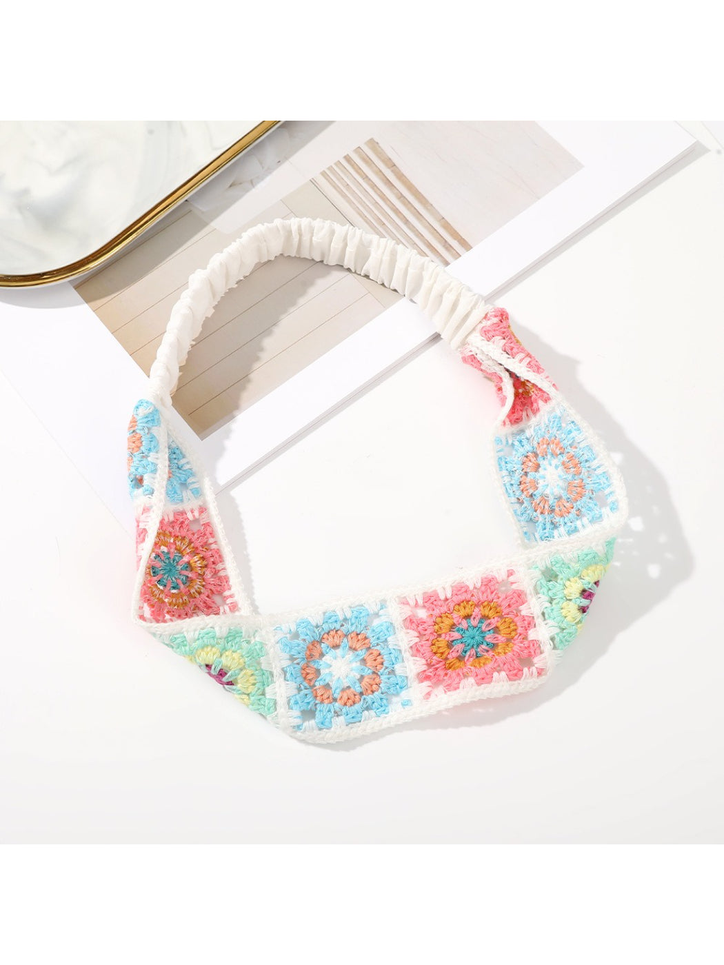 Rufia Boho Crochet Patch Headband