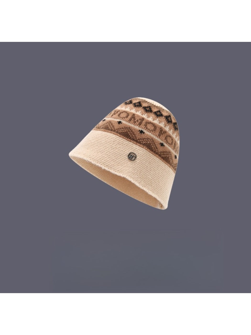Haila - Letter Pattern Bucket Hat with