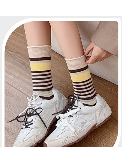 Rufia - Graphic Knit Crew Socks
