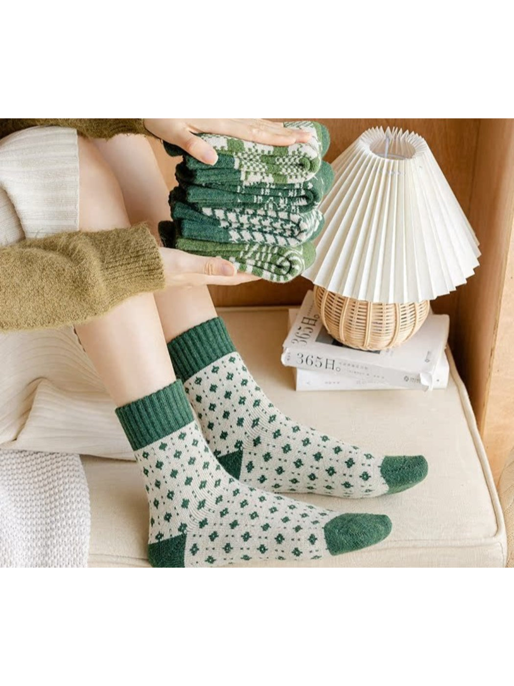 Rufia - Forest Pattern Crew Socks