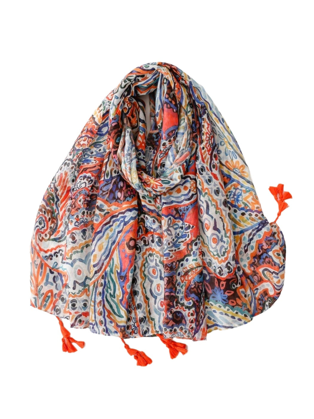 Scarvii - Bohemian Paisley Travel Scarf for Women