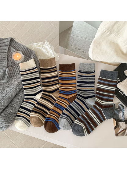 Rufia - Classic Multi-Stripe Crew Socks