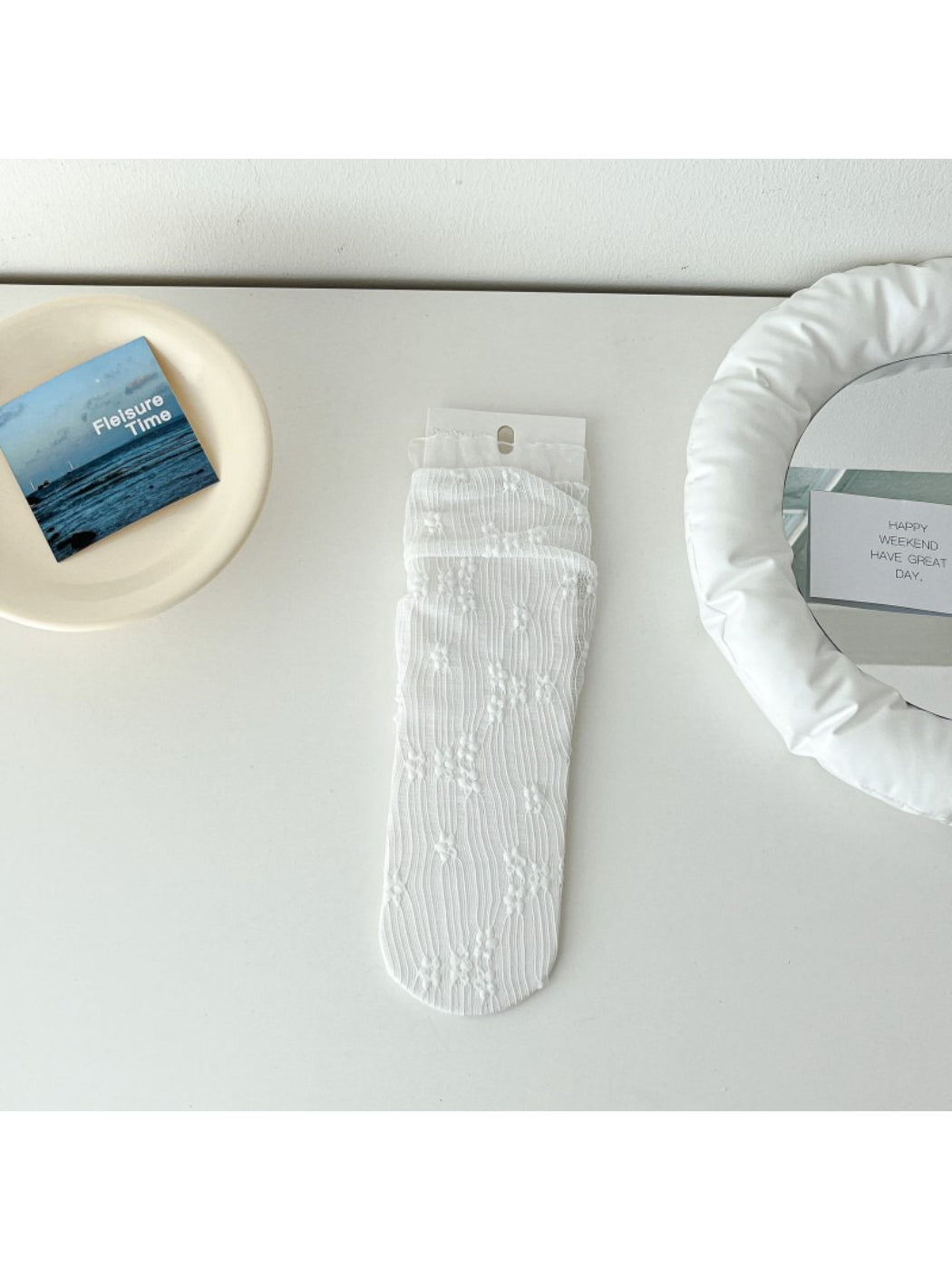 Rufia - Soft Ribbed Frill Edge Crew Socks product image 9