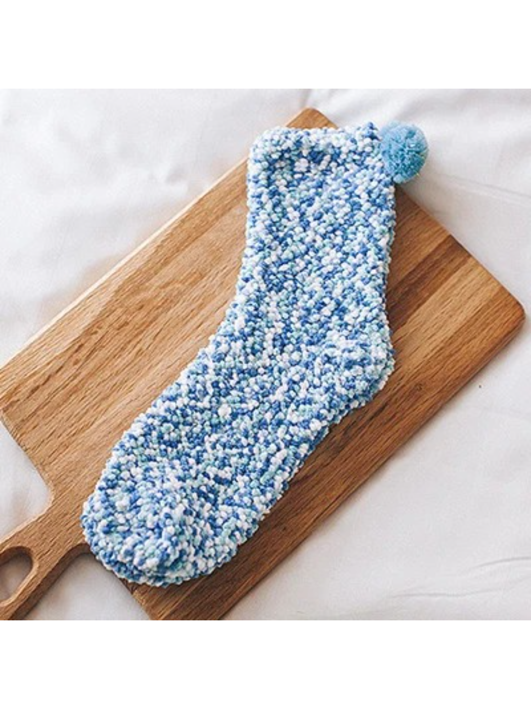 Rufia - Speckled Pom-Pom Crew Socks