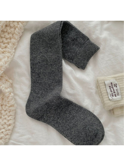 Rufia - Solid Color Long Socks for Women