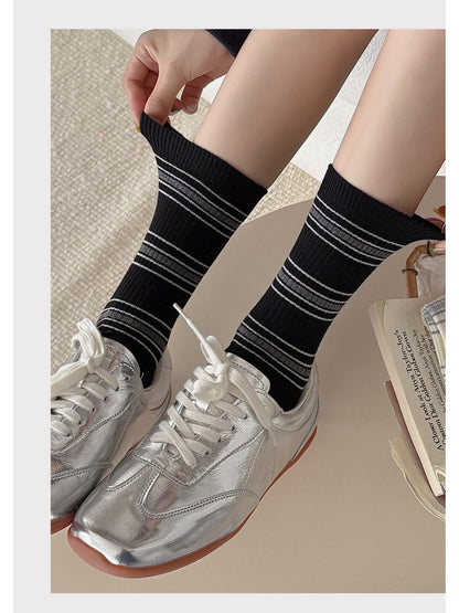 Rufia - Everyday Neat Line Crew Socks