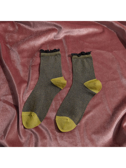 Rufia - Colorblock Ribbed Crew Socks product image 5
