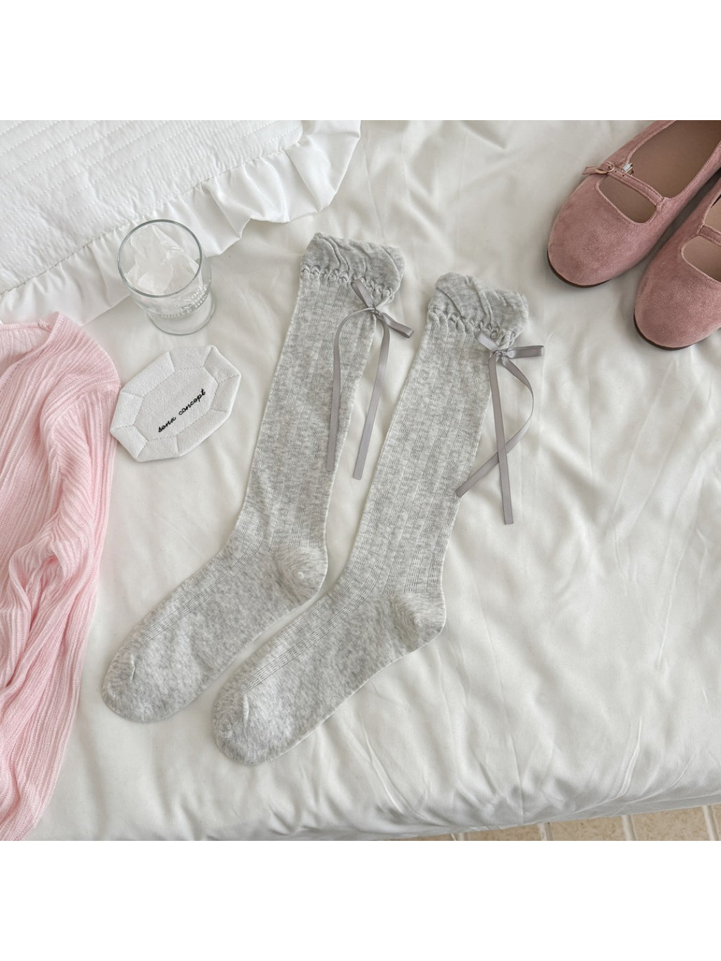Rufia - Soft Knit Bow Crew Socks product image 6