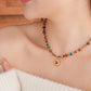 Bauai - Vintage Sun Pendant Beaded Necklace - Boho & Unique