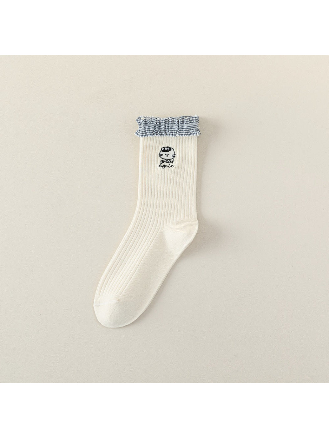 Rufia - Frill Cuff Cat Crew Socks product image 6