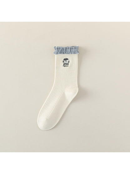Rufia - Frill Cuff Cat Crew Socks product image 6