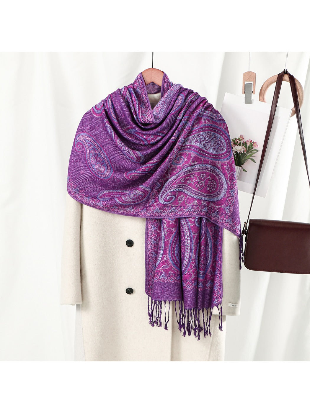 Scarvii - Bohemian Paisley Tassel Scarf